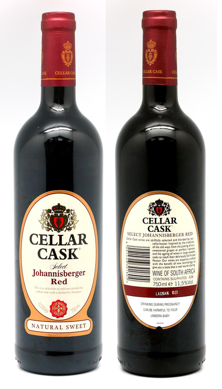 CELLAR CASK JOHANNISBERGER RED 6 X 75CL