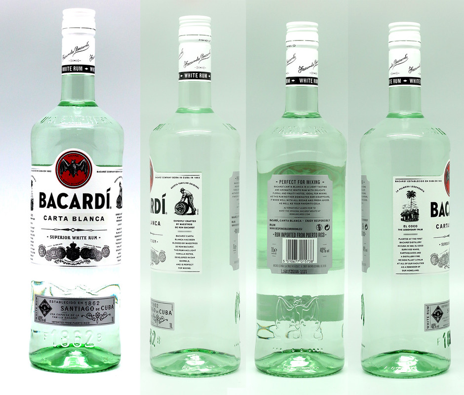 BACARDI CARTA BLANCA RUM 12X100CL