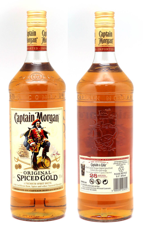 CAPTAIN MORGAN SPICED RUM12X100CL